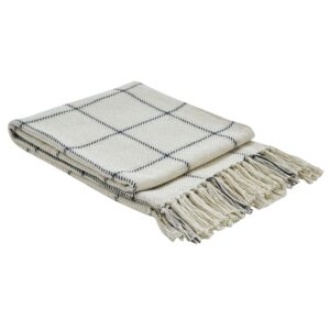 plaid blanc a carreaux