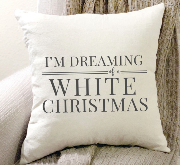 Housse de coussin White Christmas