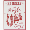 Plaque Be Merry & Bright