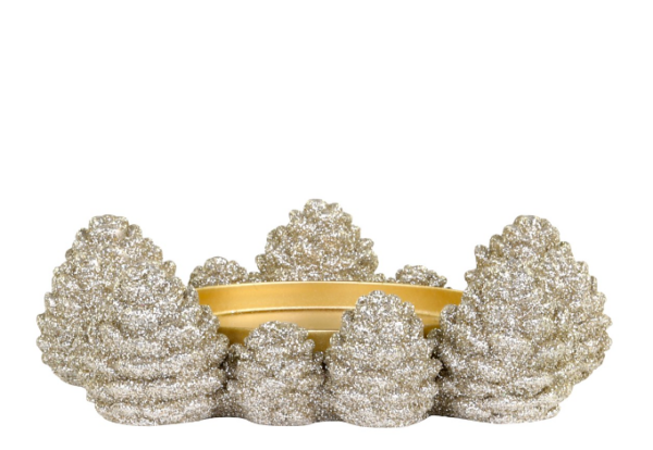 Bougeoir Champagne Pinecone