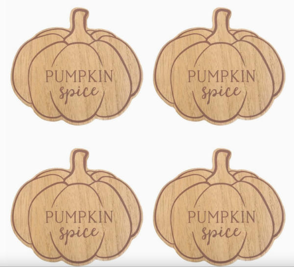 Lot de 4 sous-verres Pumpkin Spice