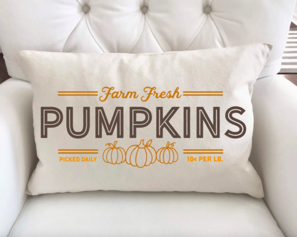 Housse de coussin Farm Fresh Pumpkin