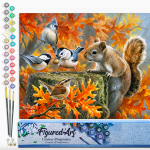Peinture par numéro - écureuil espiègle