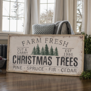 Panneau Farm Fresh Christmas Trees