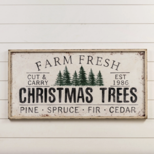 Panneau Farm Fresh Christmas Trees